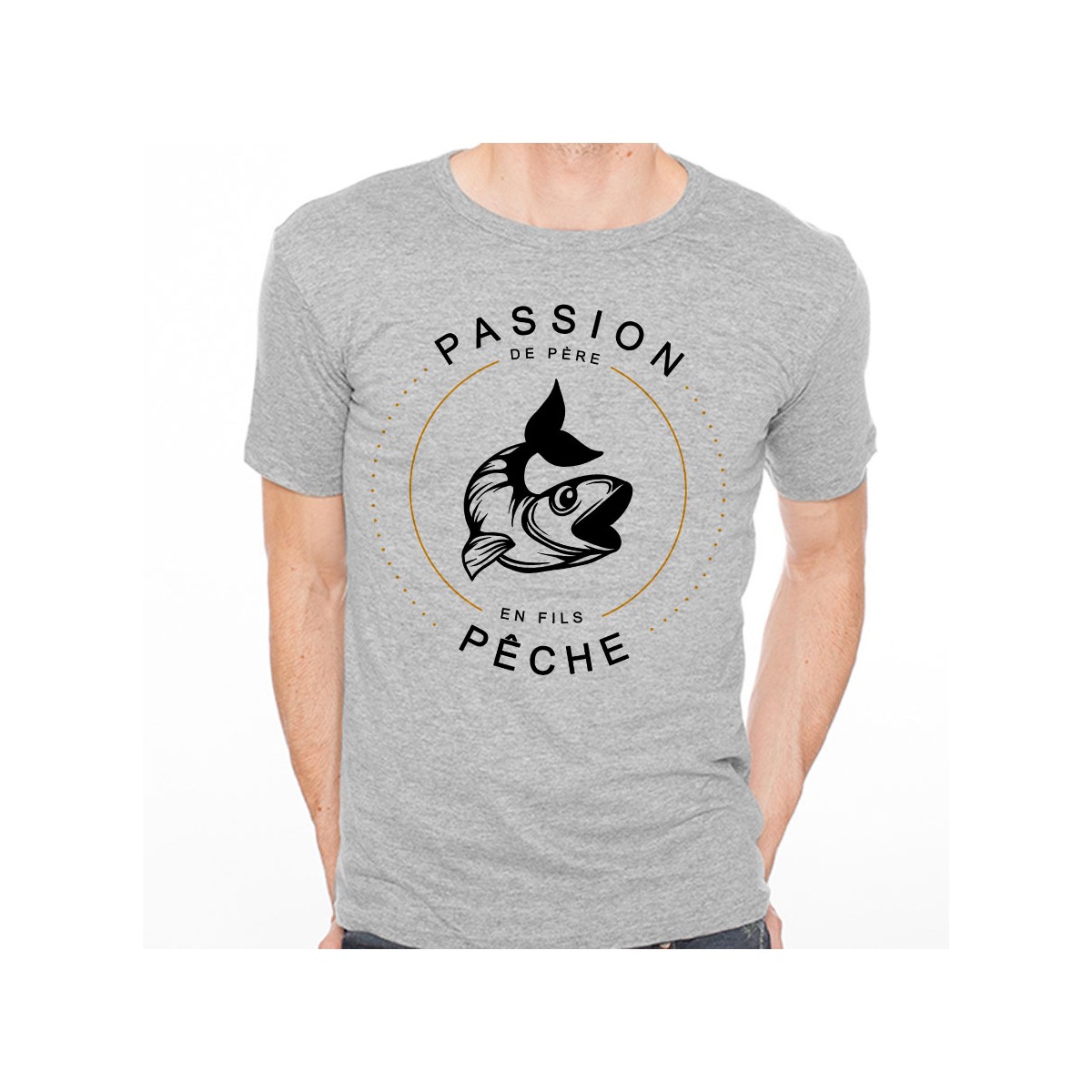 T-shirt Passion Pêche de père en fils