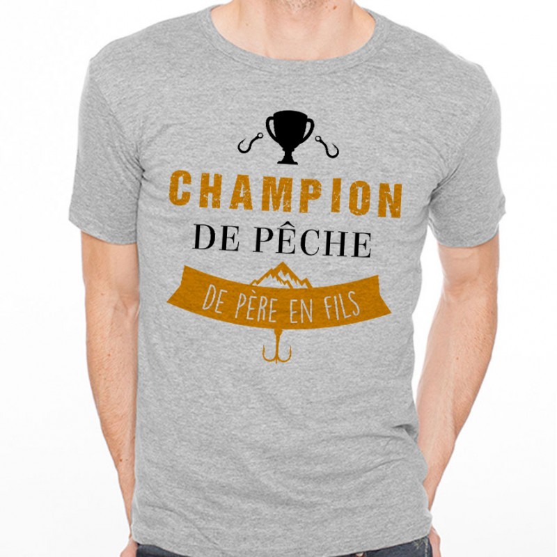 T-shirt Champion de pêche