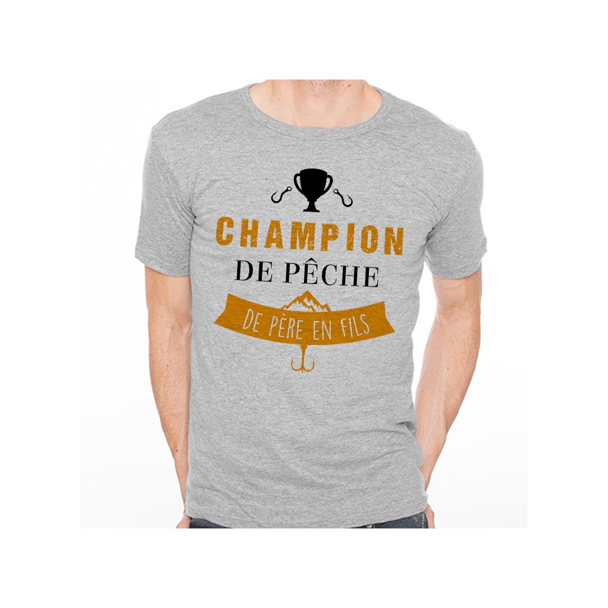 T-shirt Champion de pêche