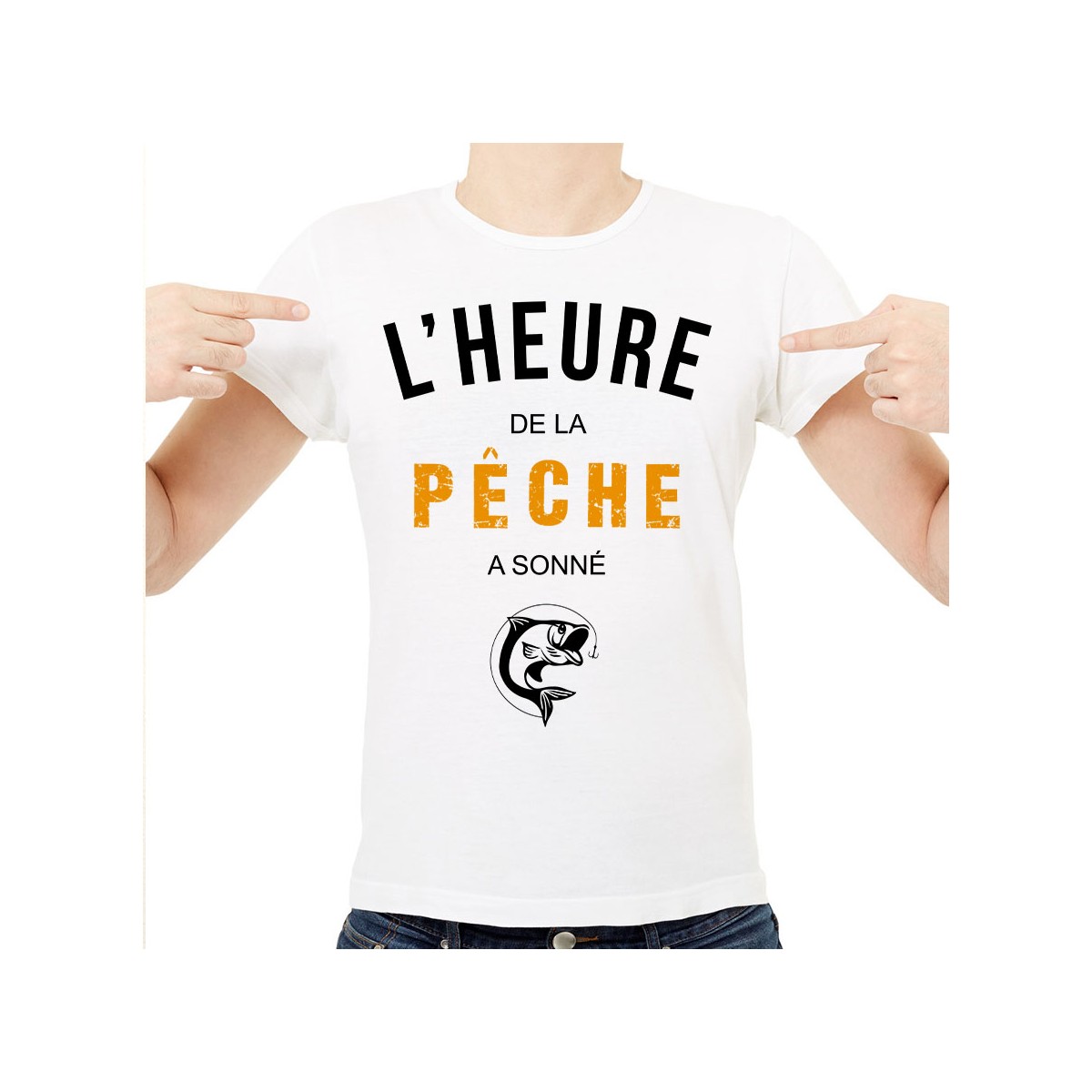 T-shirt L'heure de la pêche a sonné