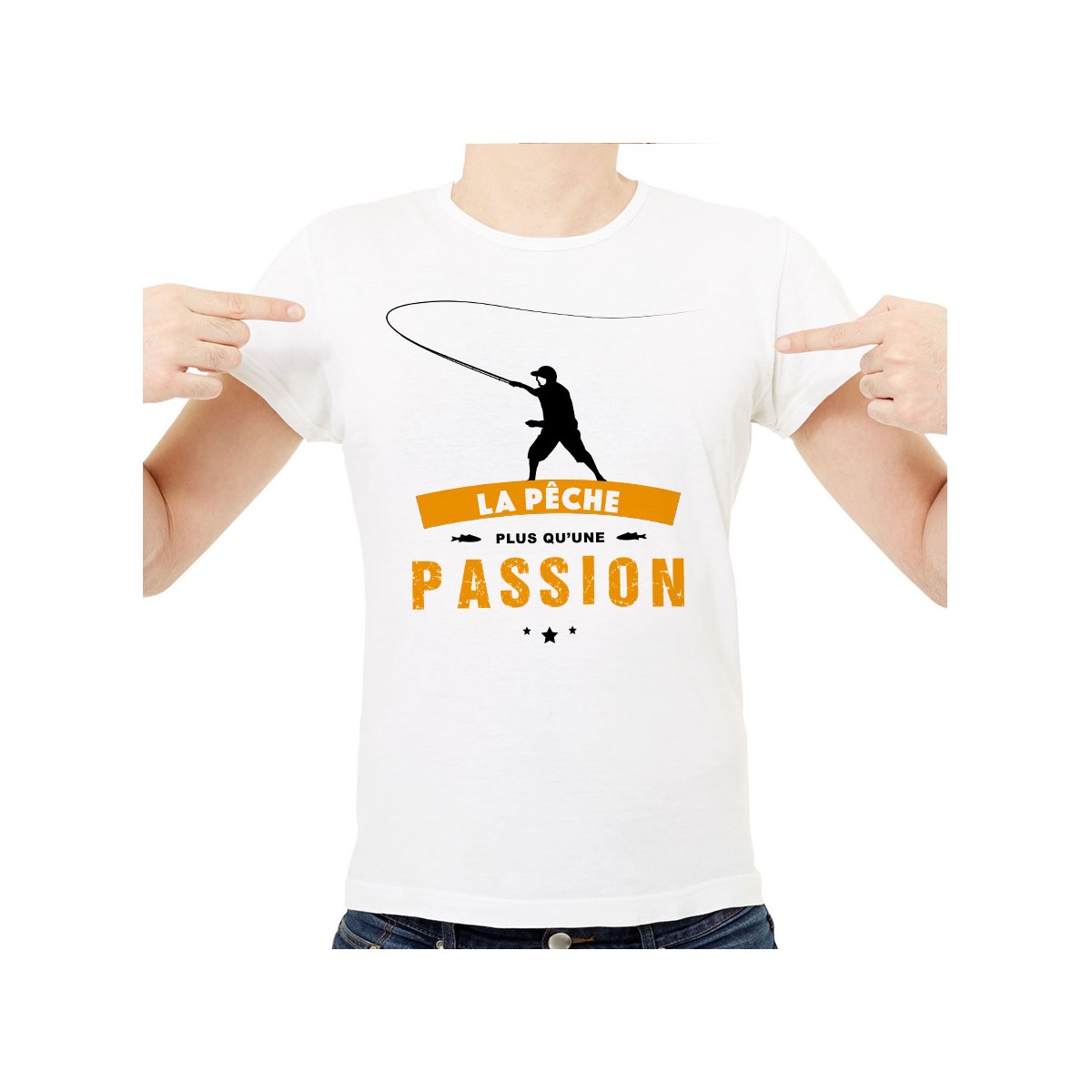 T-shirt La pêche plus qu'une passion