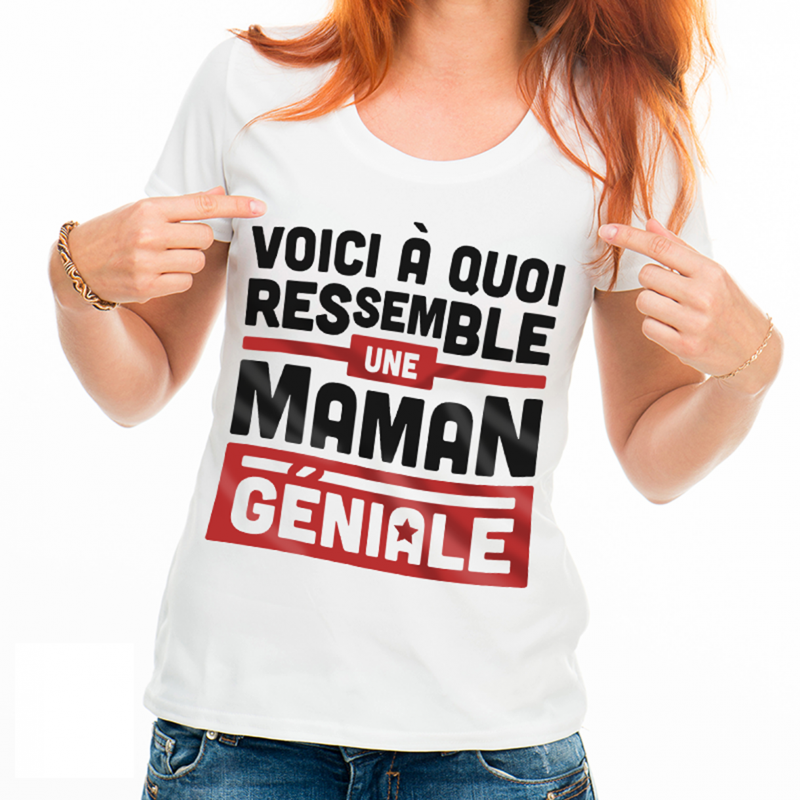 T-shirt Une maman géniale