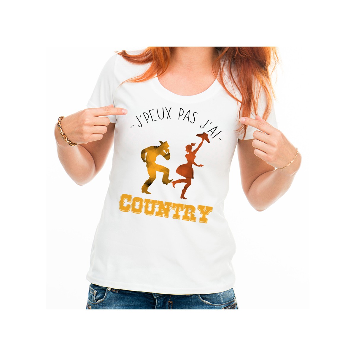 T-shirt J'peux pas j'ai ... Country