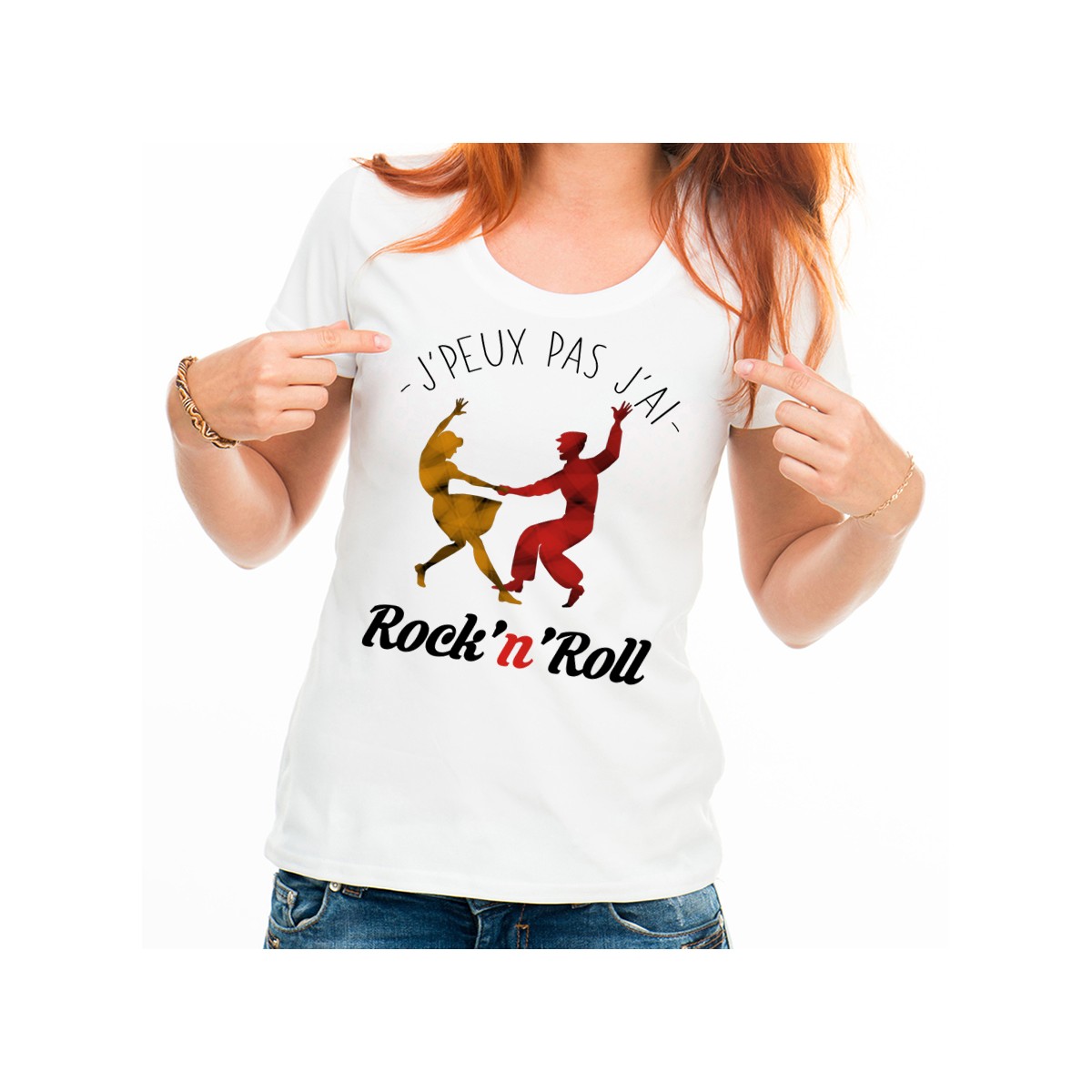 T-shirt J'peux pas j'ai ... Rock'n'Roll