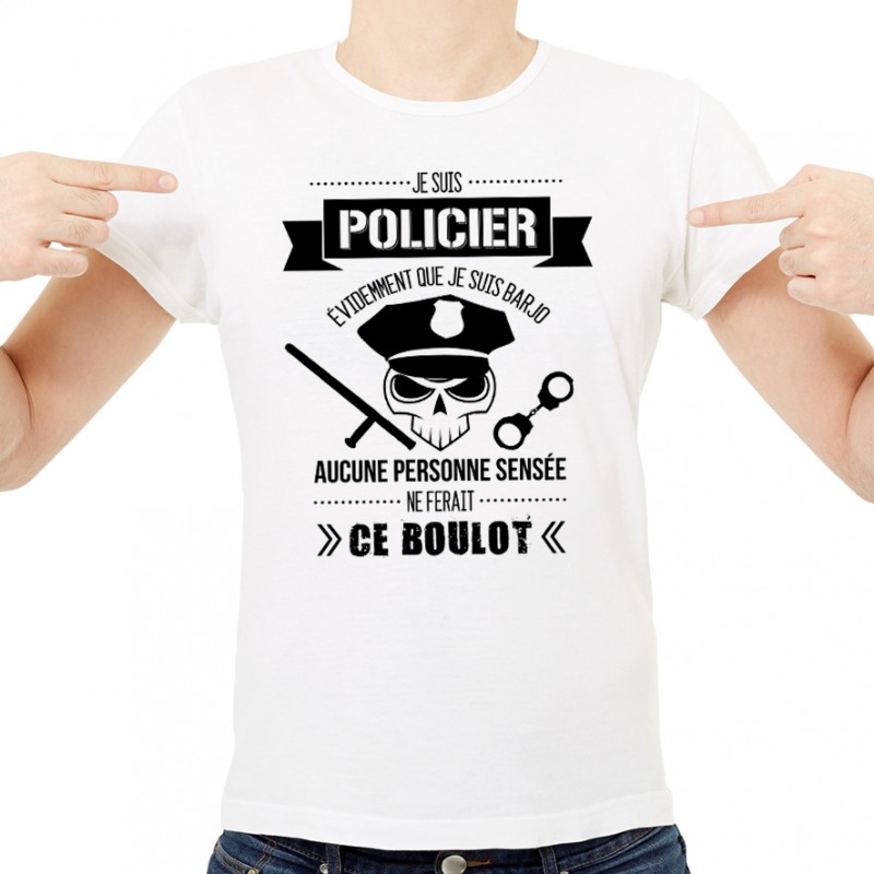 T-shirt Policier Barjo
