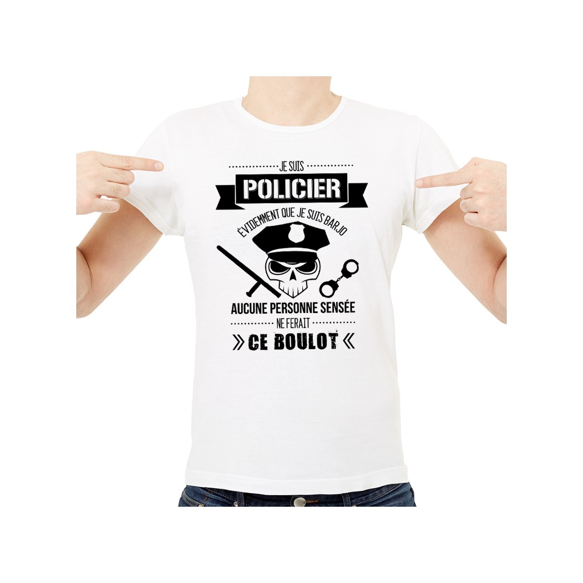 T-shirt Policier Barjo