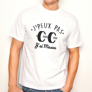 T-shirt SPORT J'peux pas j'ai Muscu