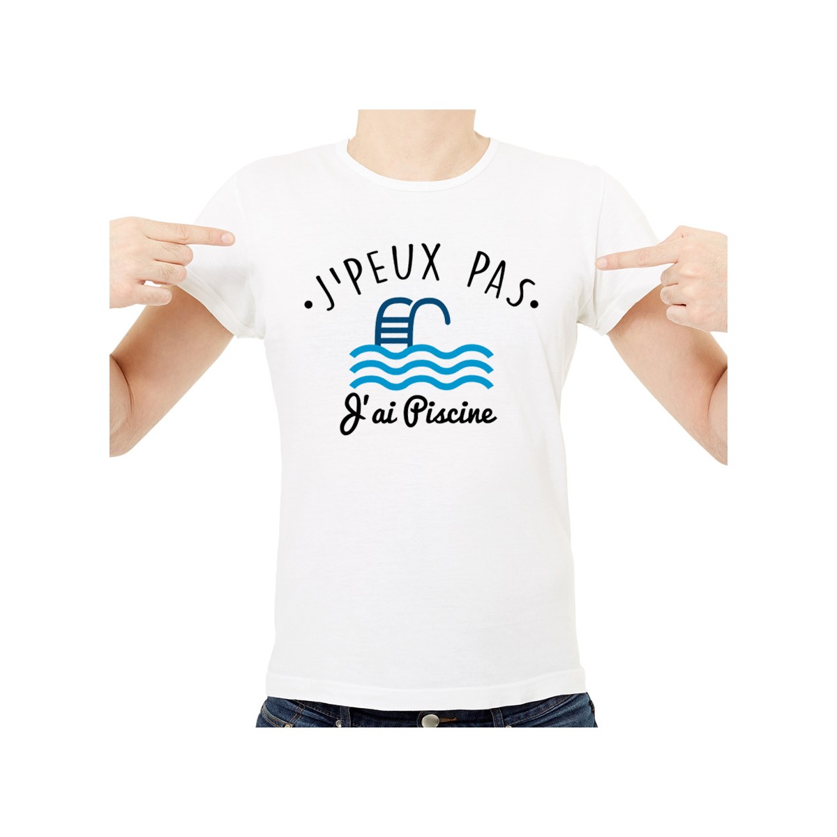 T-shirt SPORT J'peux pas j'ai Piscine