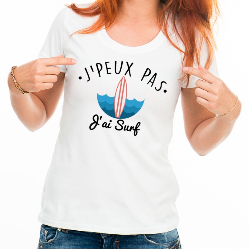 T-shirt SPORT J'peux pas j'ai Surf