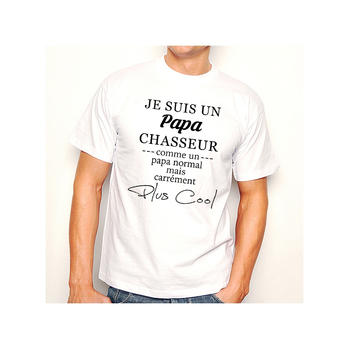 T-shirt Papa Chasseur