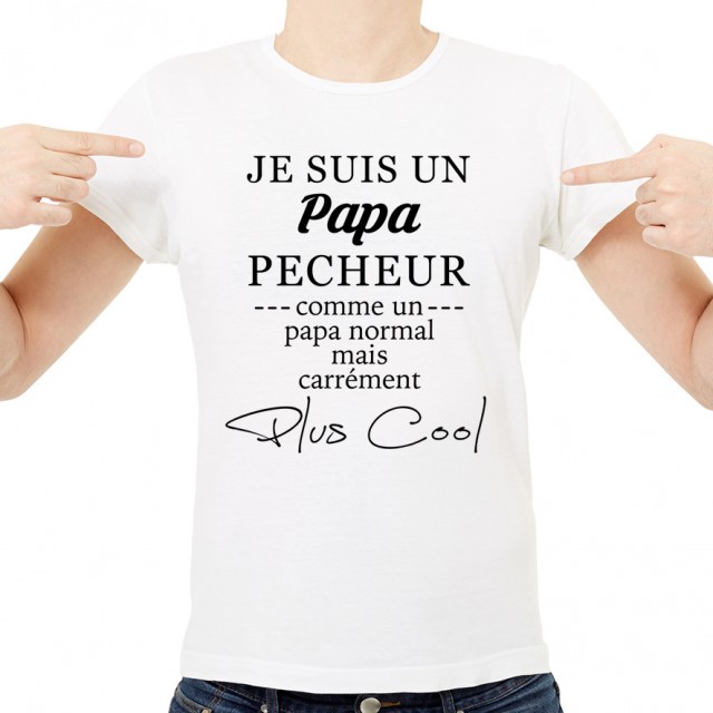 T-shirt Papa Pêcheur
