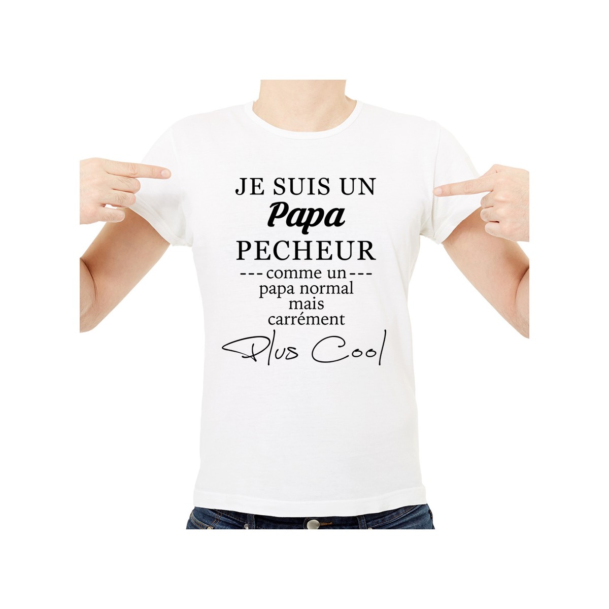 T-shirt Papa Pêcheur