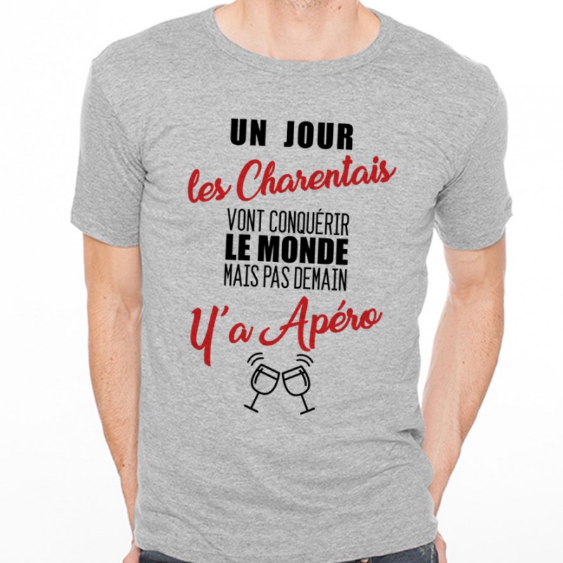 T-shirt Charentais...mais pas demain y'a Apéro