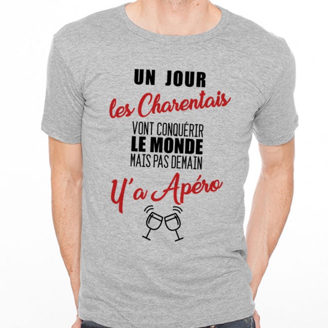 T-shirt Charentais...mais pas demain y'a Apéro