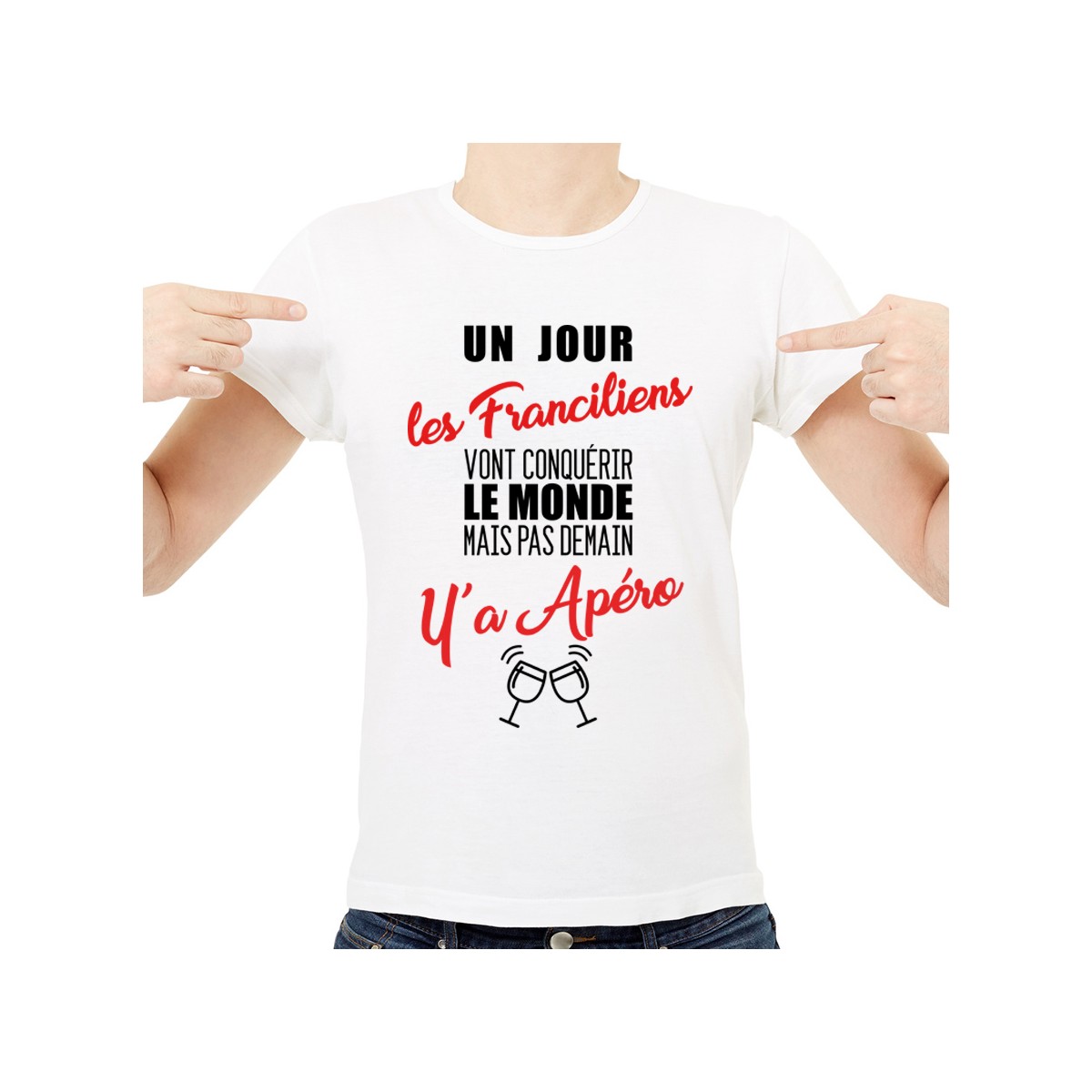 T-shirt Franciliens...mais pas demain y'a Apéro