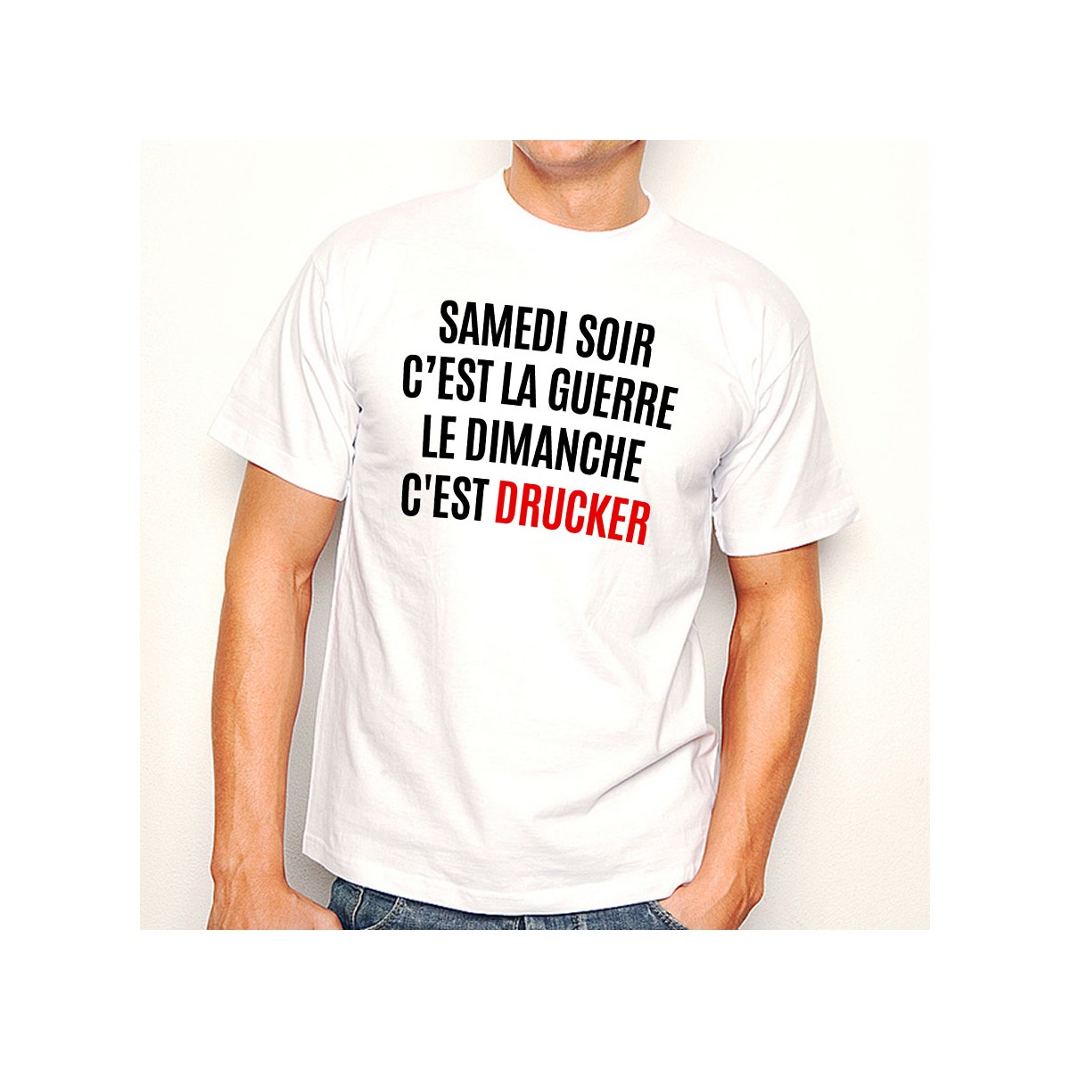 T-shirt Le dimanche c'est Drucker