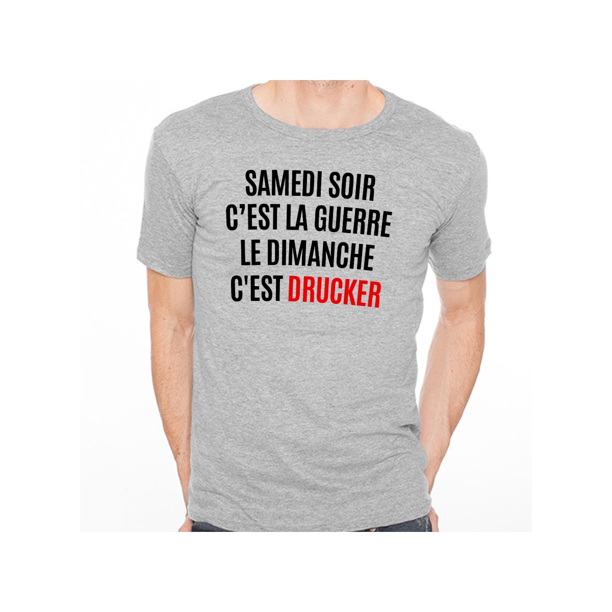 T-shirt Le dimanche c'est Drucker