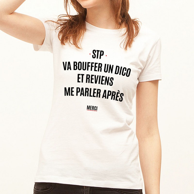 T-shirt Va bouffer un dico