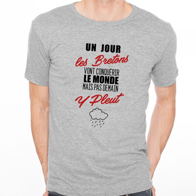 T-shirt Bretons...mais pas demain ... Y Pleut