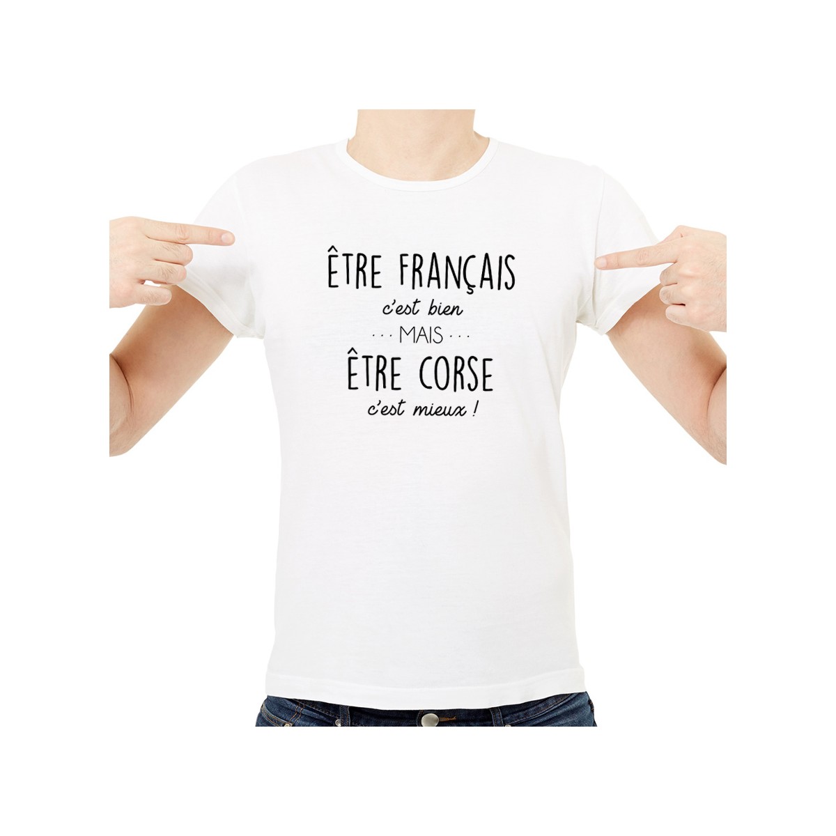 T-shirt Être Corse c'est mieux