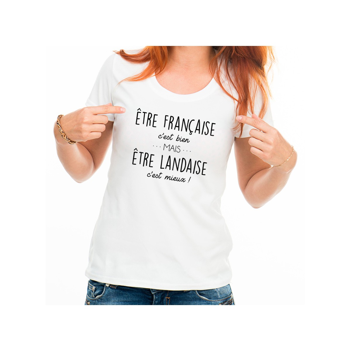 T-shirt Être Landaise c'est mieux