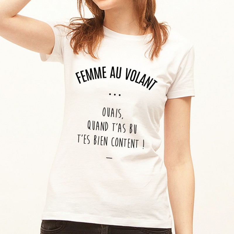 T-shirt Femme au volant