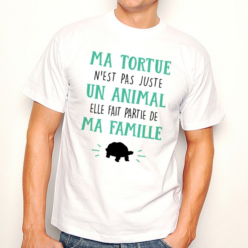 T-shirt Ma Tortue fait parti de ma Famille