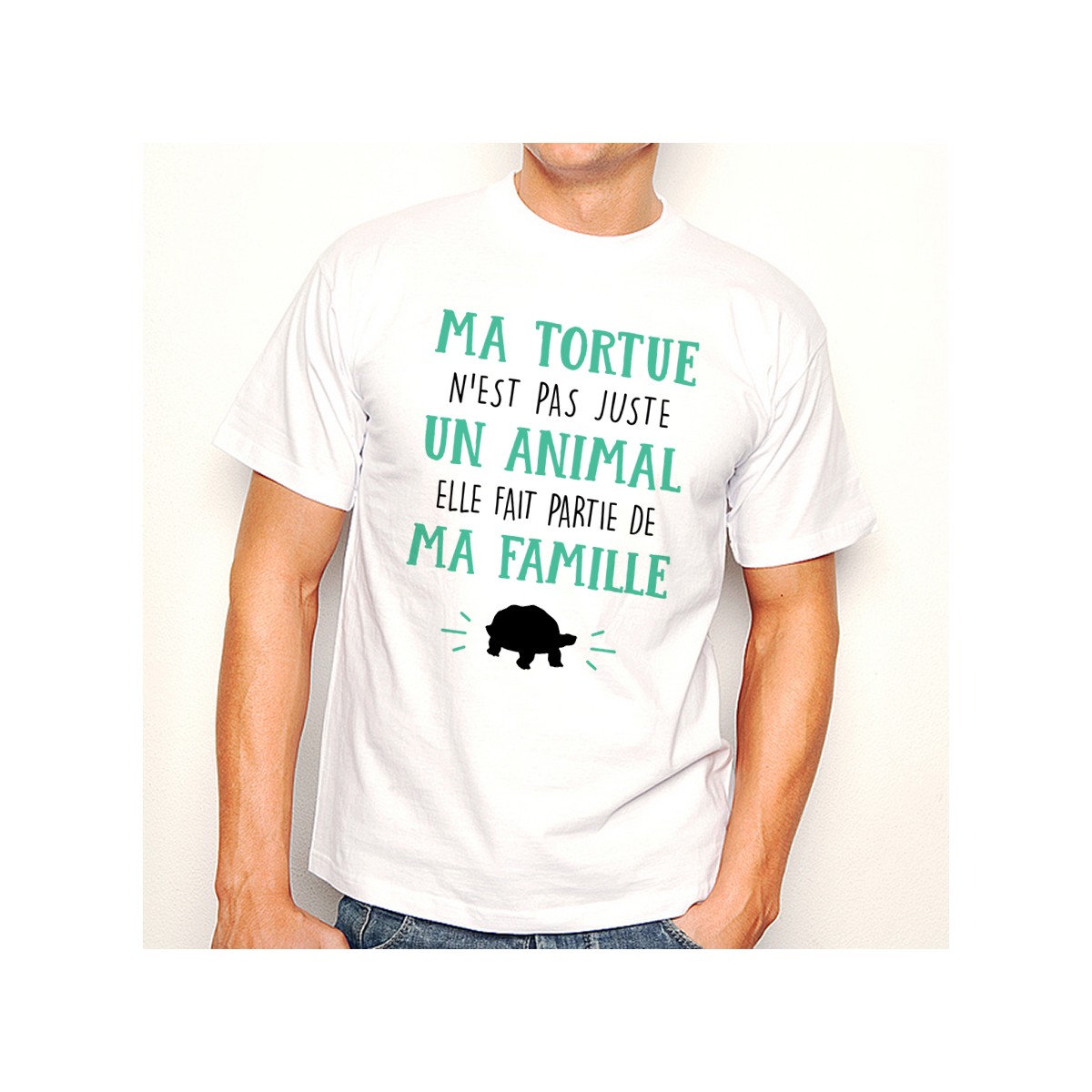 T-shirt Ma Tortue fait parti de ma Famille