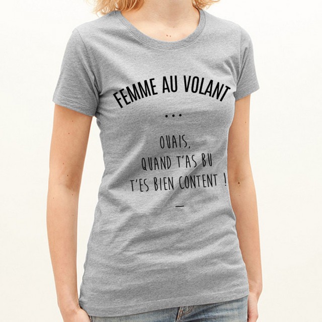 T-shirt Femme au volant