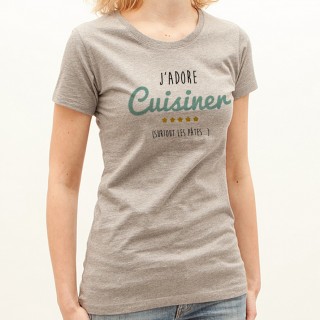 T-shirt J'adore cuisiner ... surtout les pâtes