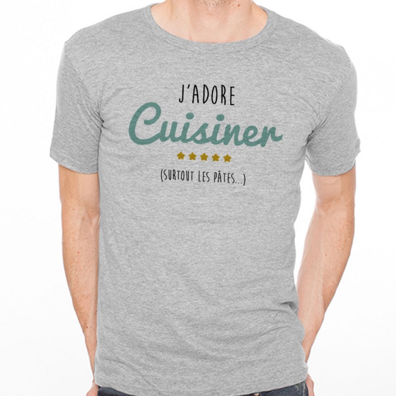 T-shirt J'adore cuisiner ... surtout les pâtes