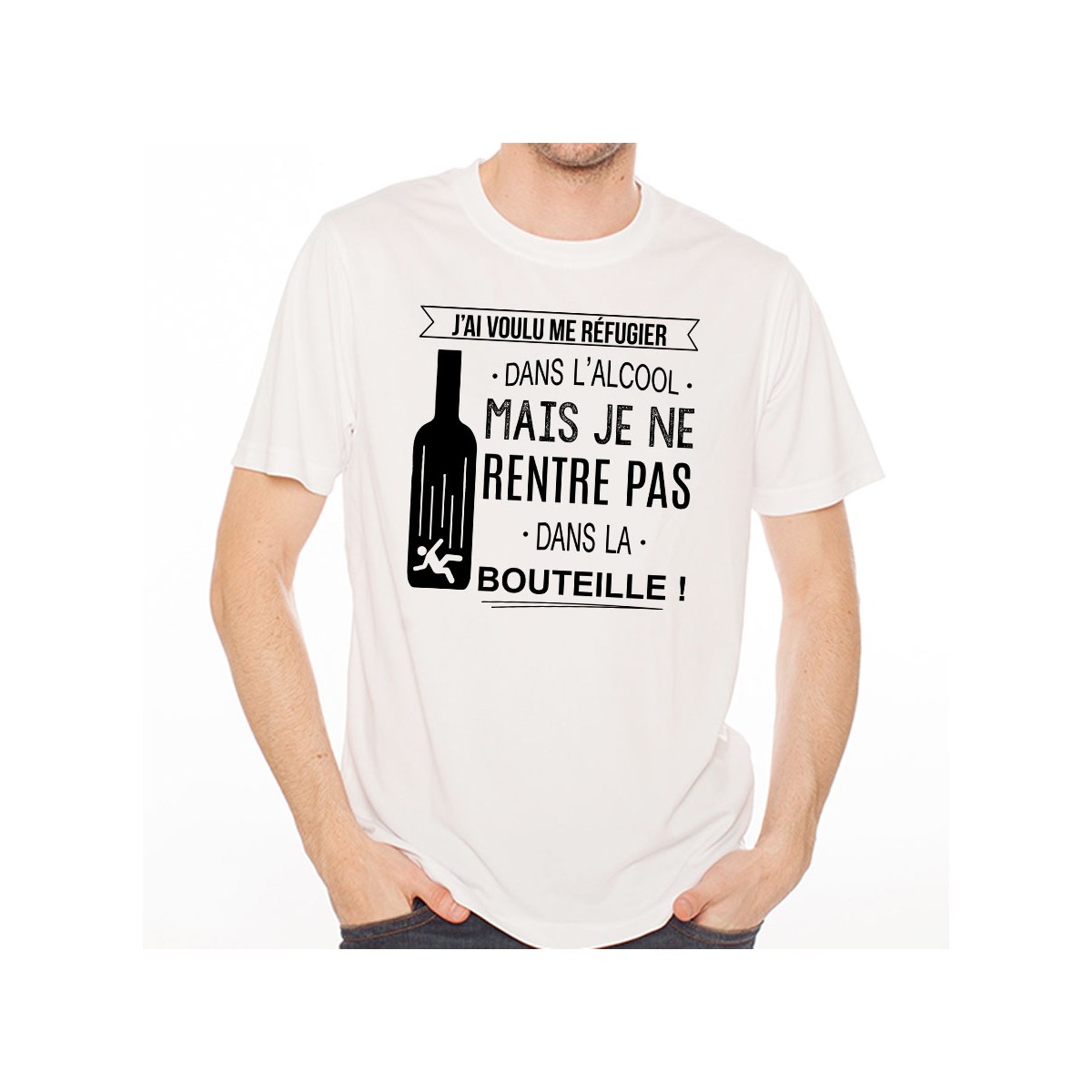 T-shirt Je rentre pas dans la bouteille