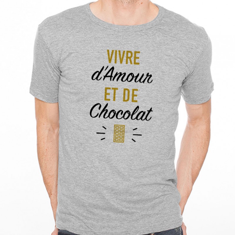 T-shirt Vivre d'Amour et de Chocolat