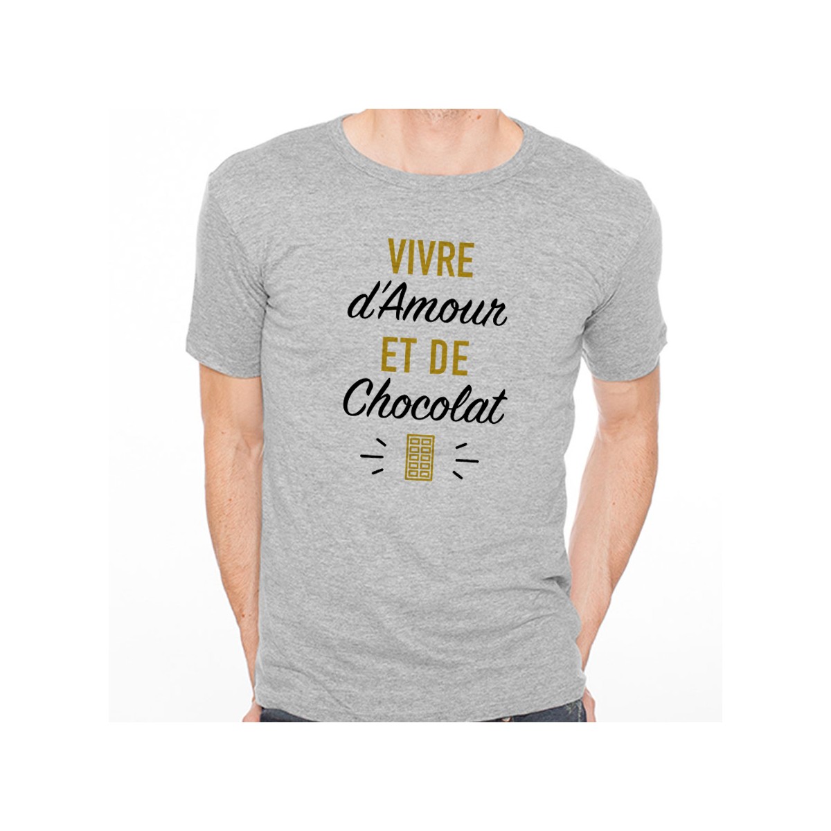 T-shirt Vivre d'Amour et de Chocolat