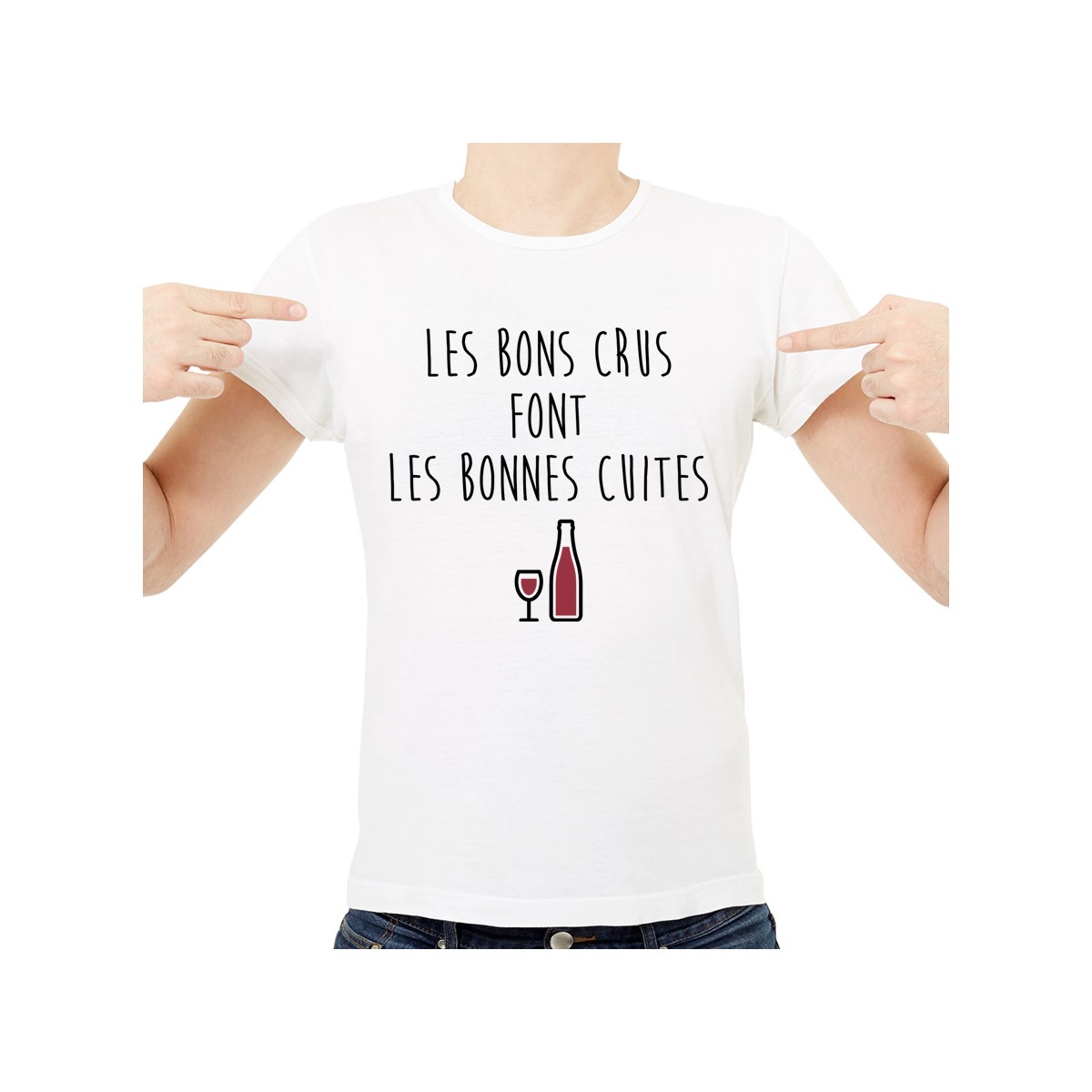 T-shirt Les bons crus font les bonnes cuites