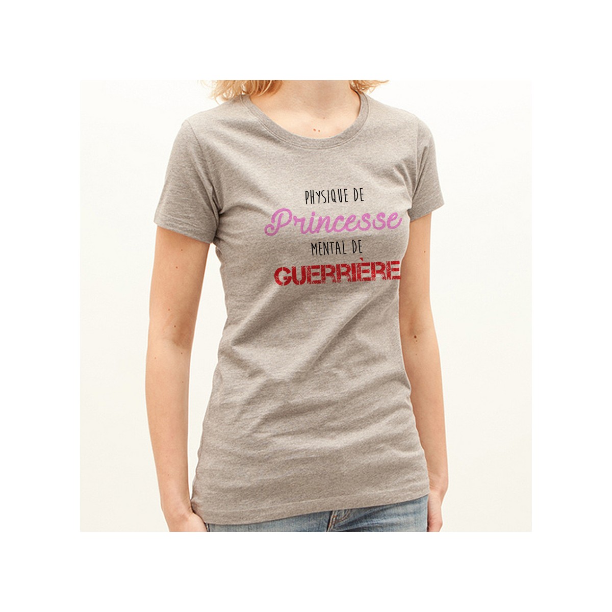 T-shirt Physique de Princesse mental de Guerrière