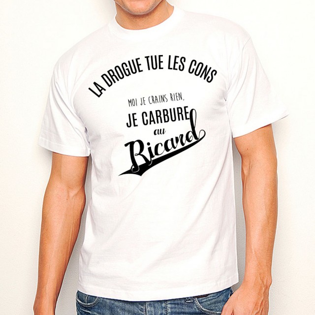 T-shirt La drogue tue les cons