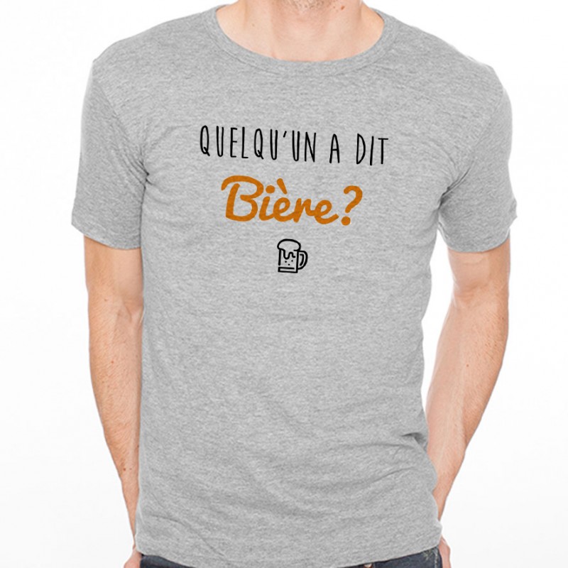 T-shirt Quelqu'un a dit Bière