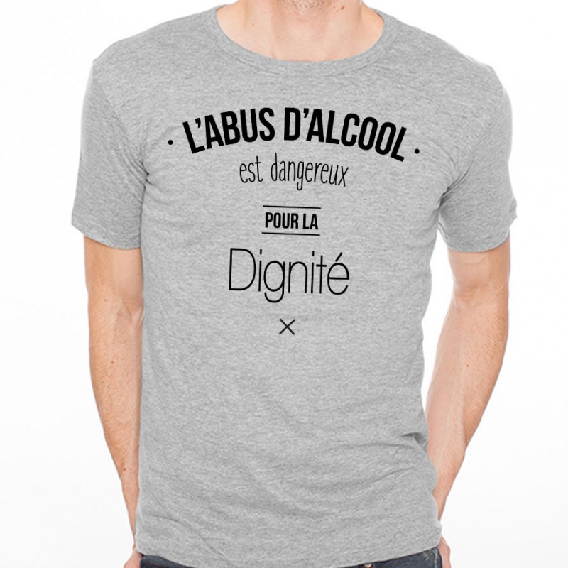 T-shirt L'abus d'alcool est dangereux