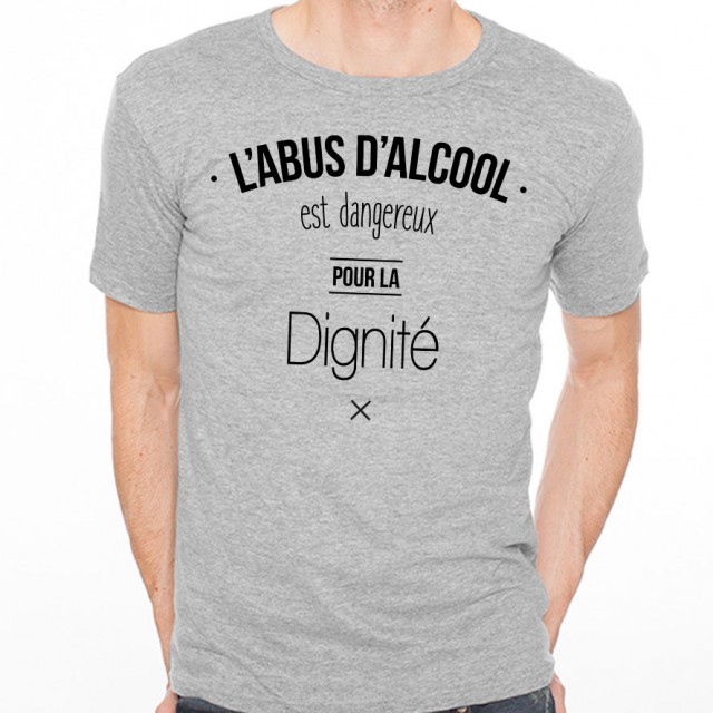 T-shirt L'abus d'alcool est dangereux