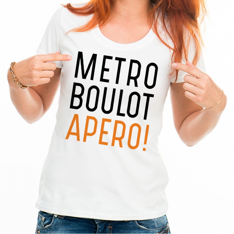 T-shirt Métro Boulot Apéro