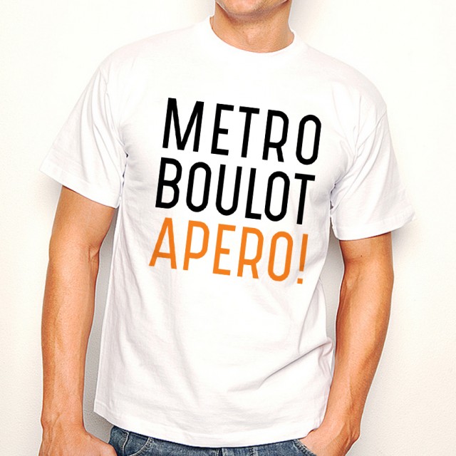 T-shirt Métro Boulot Apéro