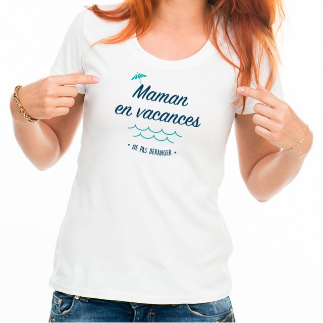 T-shirt Maman en vacances