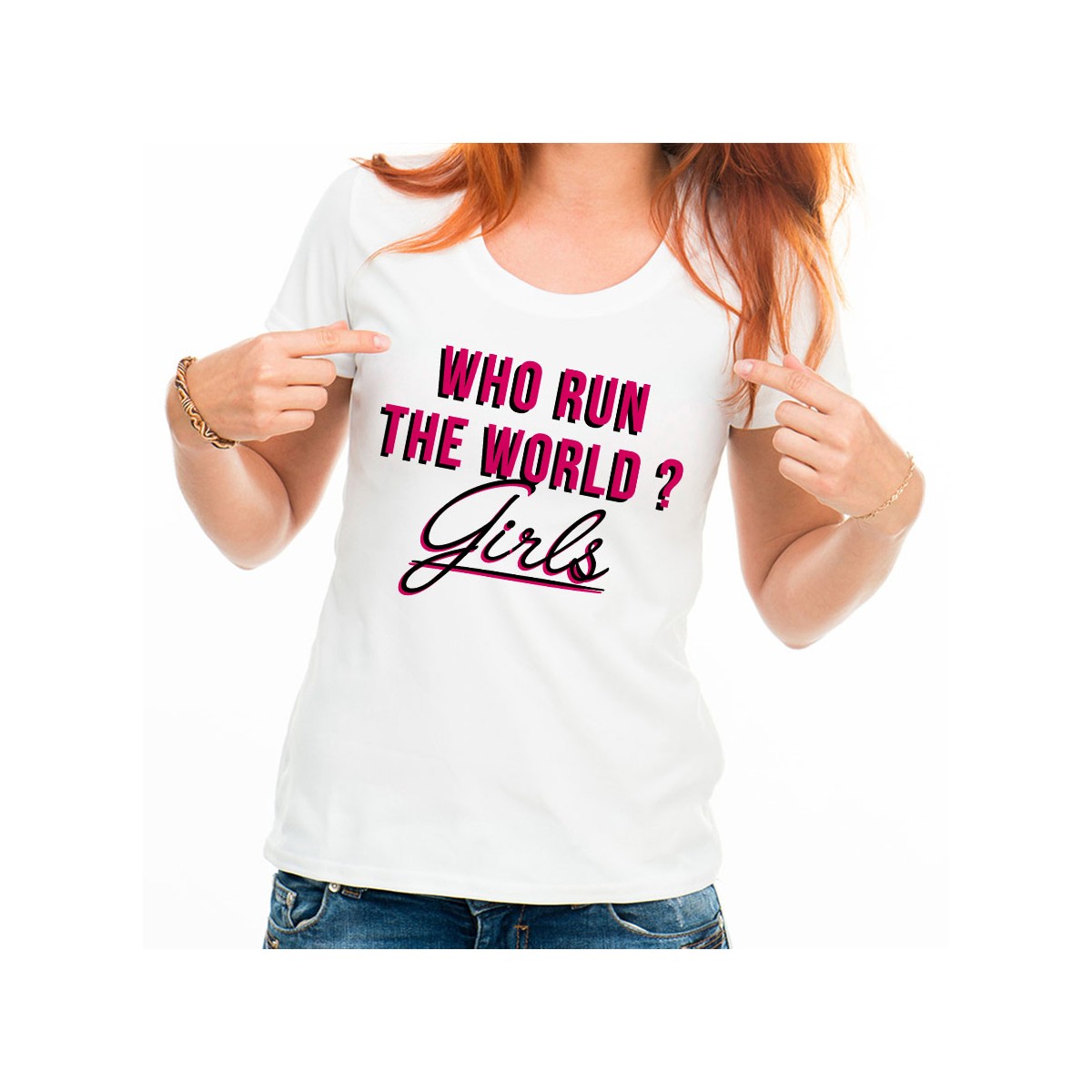 T-shirt Who run the world ? Girls !