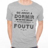 T-shirt Qui arrive à dormir sur ses deux oreilles..