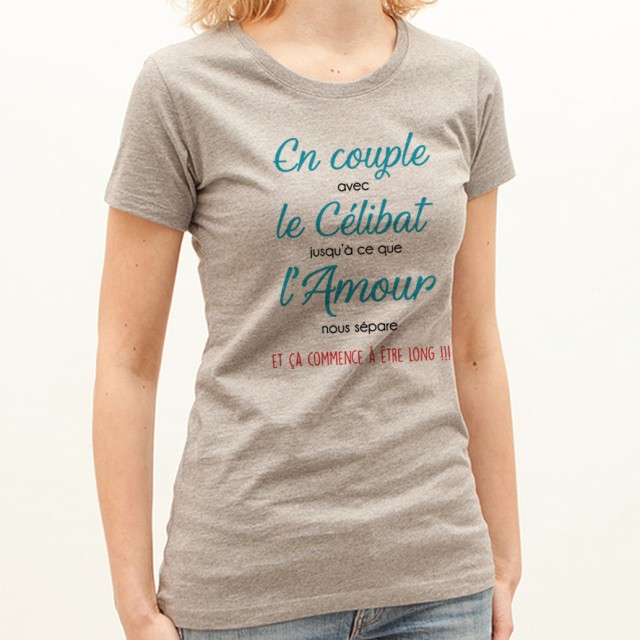 T-shirt En couple avec le célibat