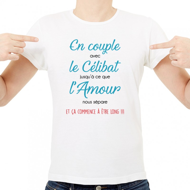 T-shirt En couple avec le célibat