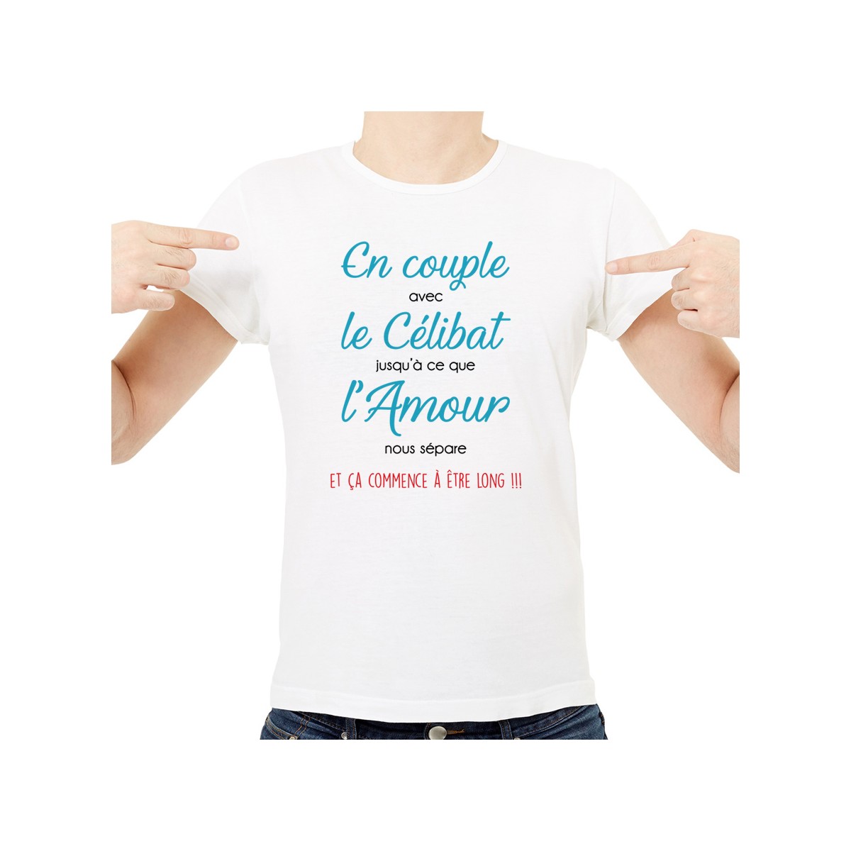 T-shirt En couple avec le célibat