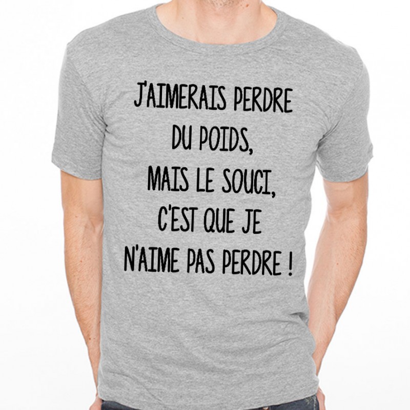 T-shirt J'aimerais perdre du poids