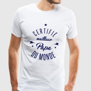 T-shirt Certifié meilleur papa